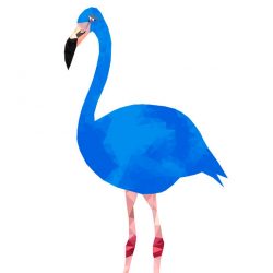 Blue Flamingo